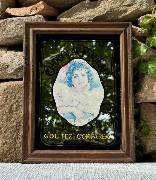 Miroir publicitaire Chocolat Poulain