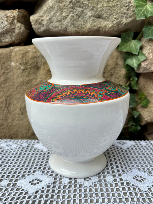 Vase Moulin des Loups décor coloré