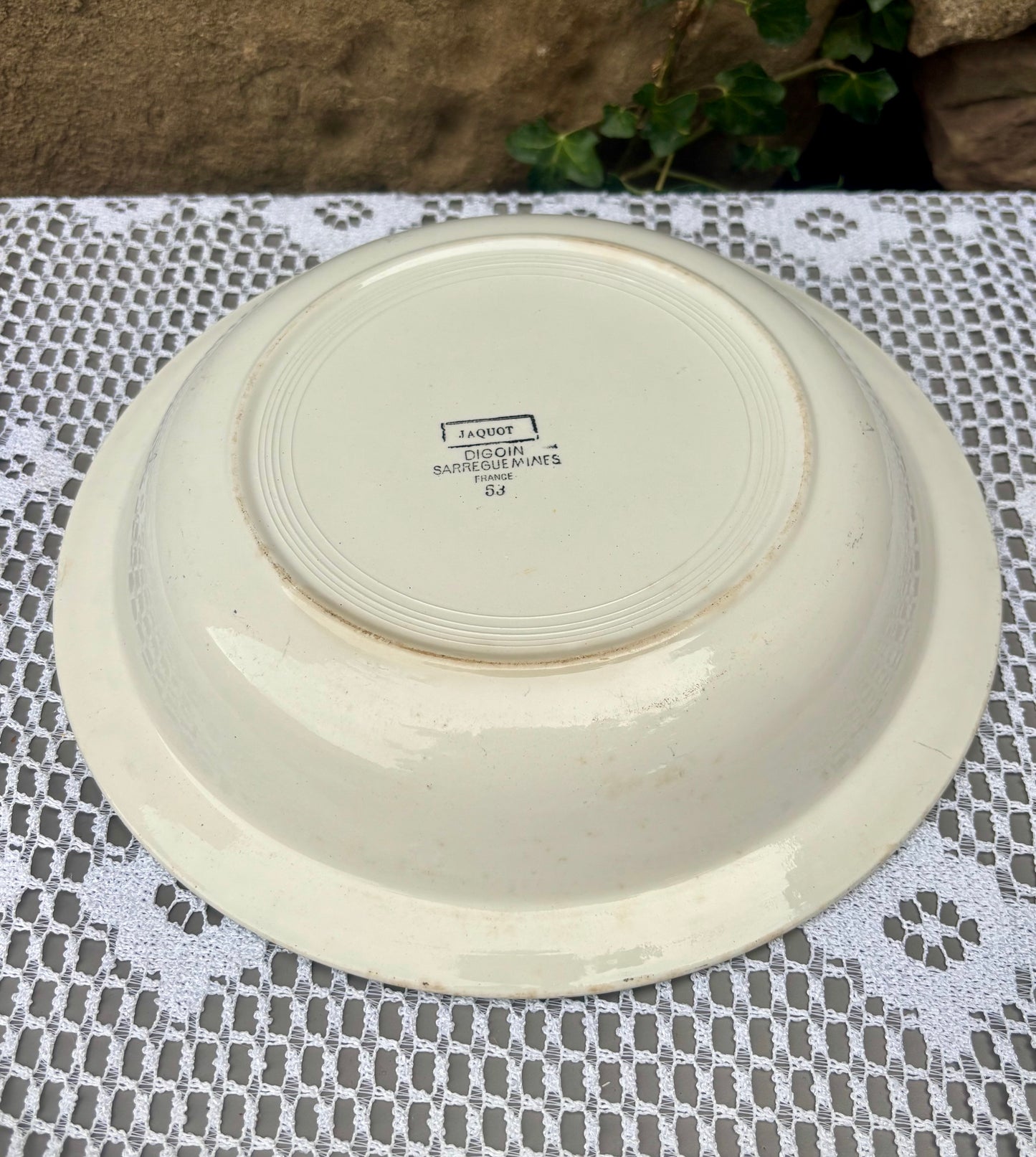 Plat Digoin Sarreguemines modèle Jacquot