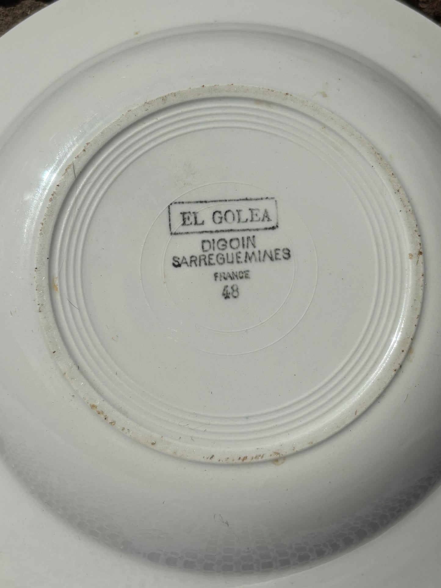 Assiettes Digoin Sarreguemines El Golea