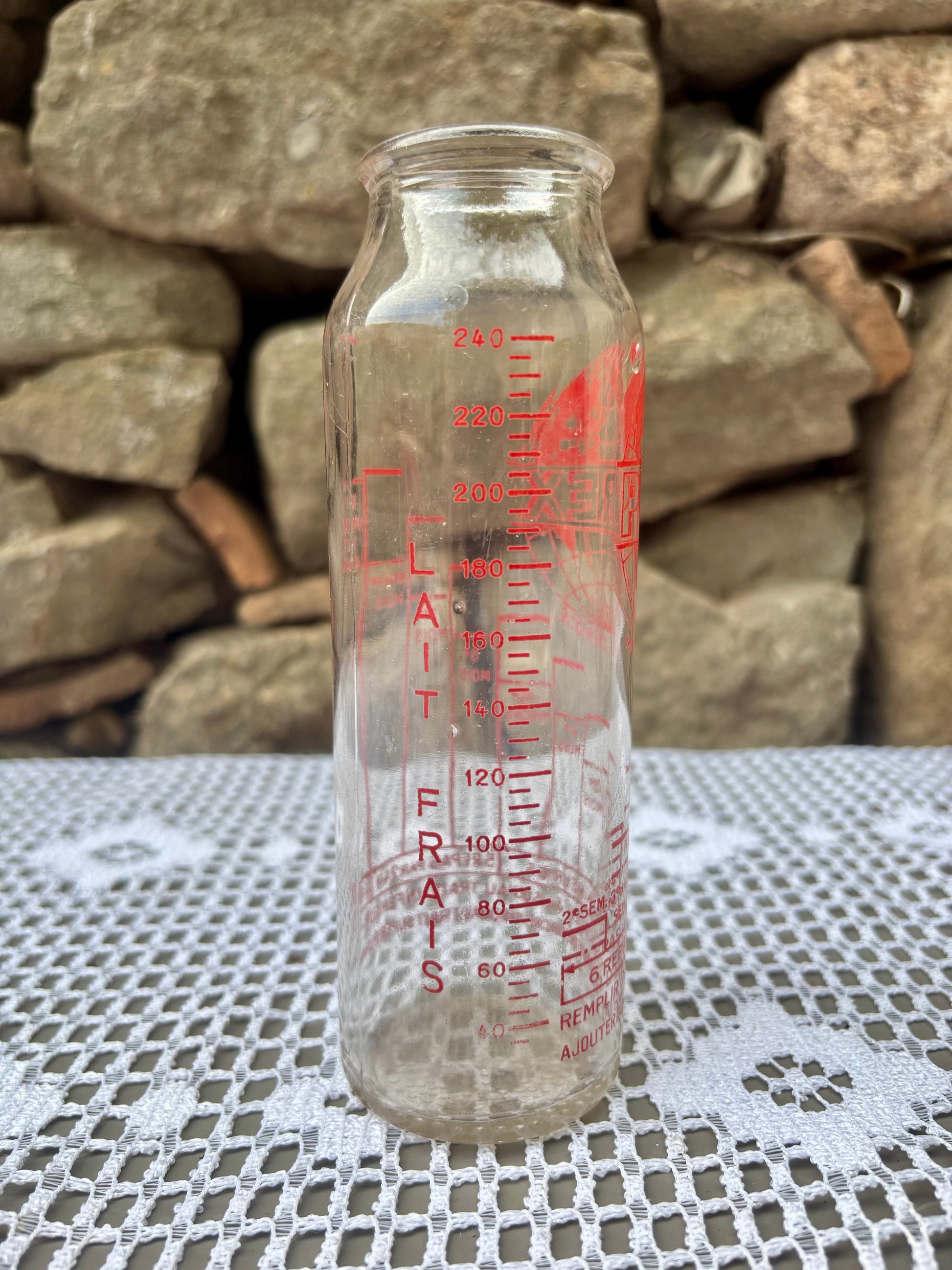 Biberon Pyrex vintage verre 1950 collection