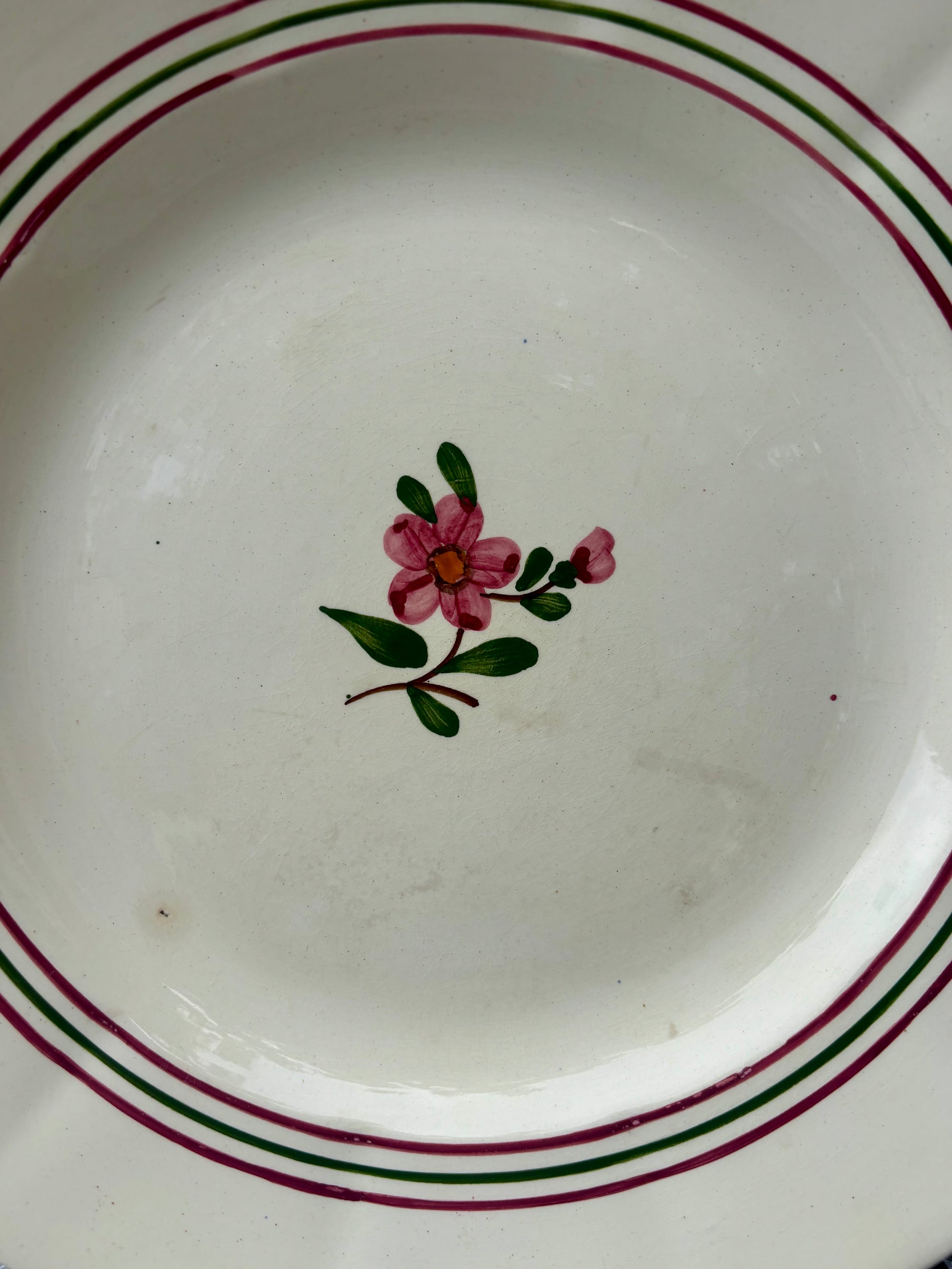 Décor floral Sarreguemines 1920-1950