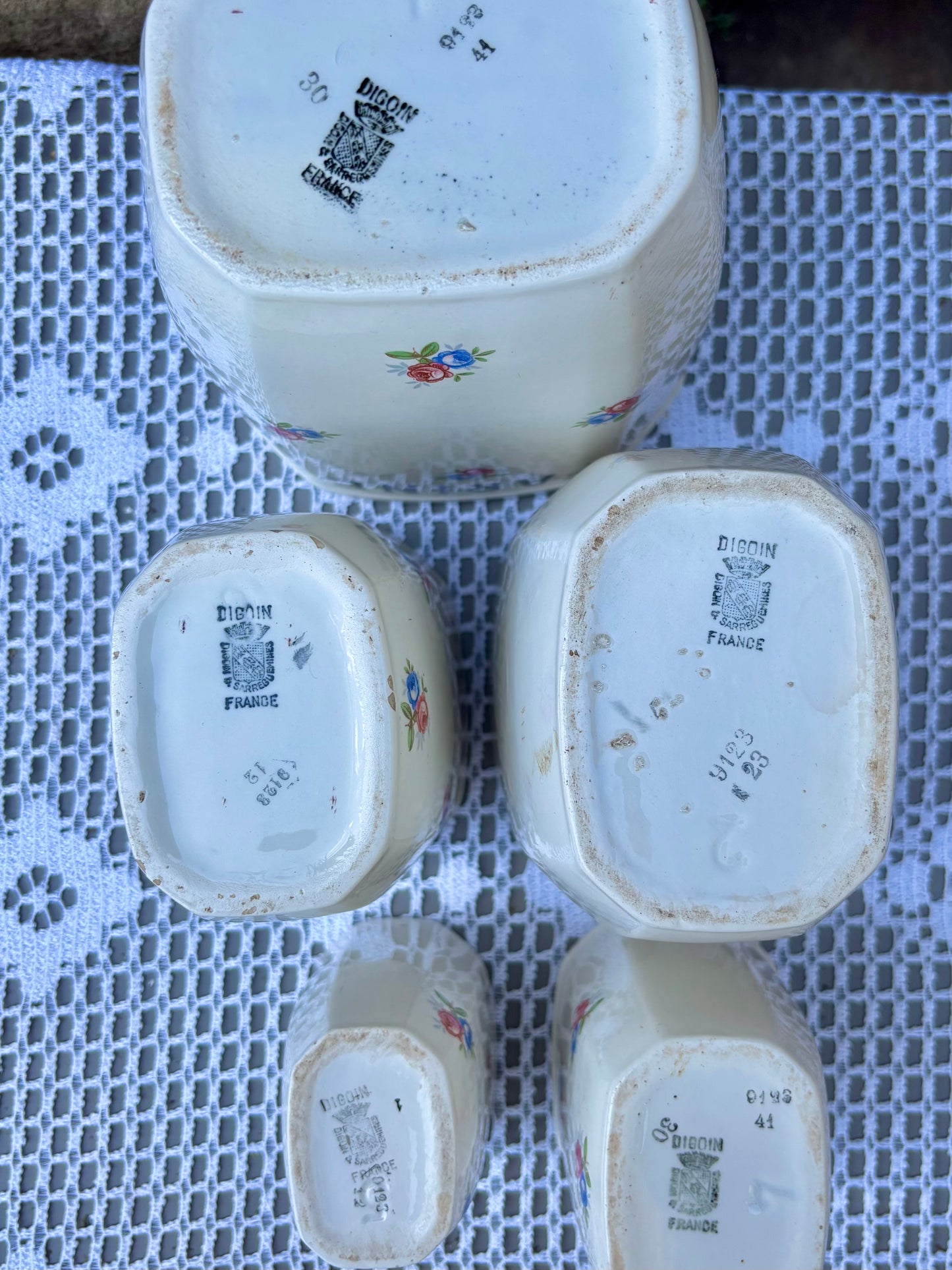 Pots à épices Digoin Sarreguemines