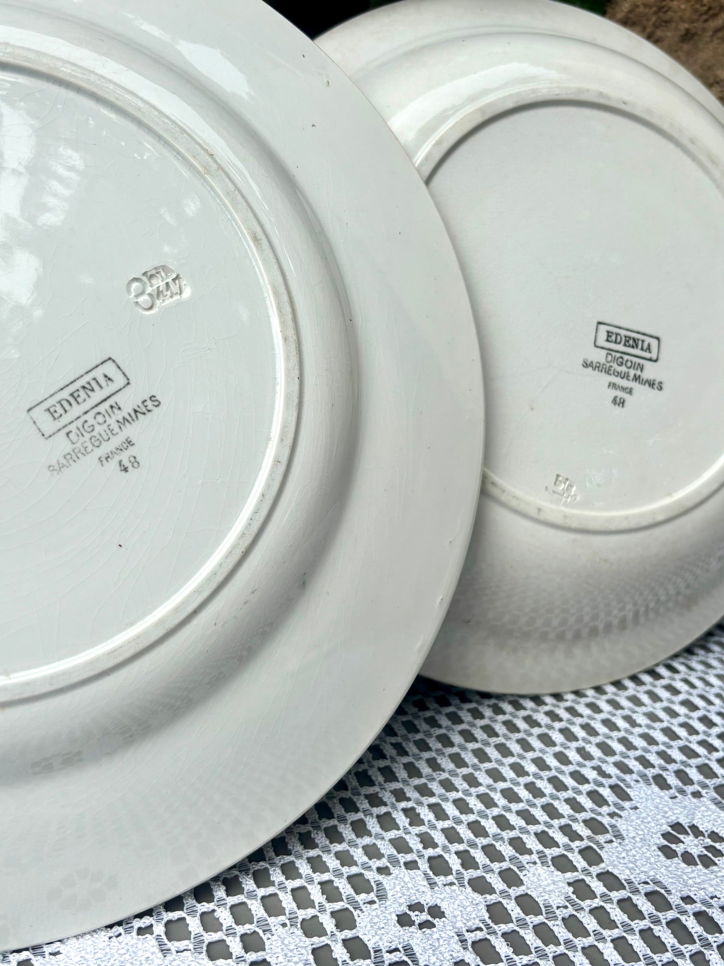 Plats Digoin Sarreguemines modèle Edenia