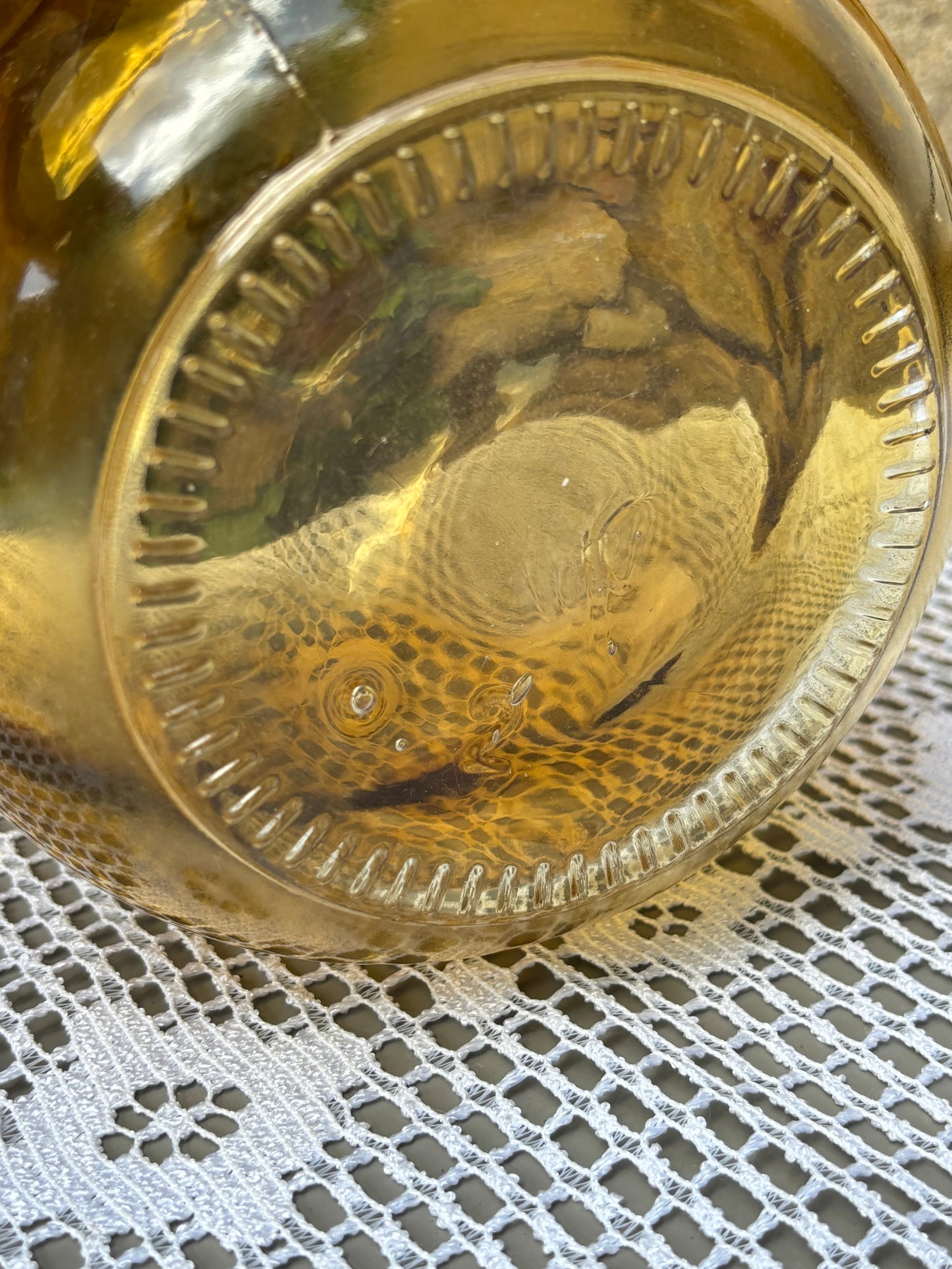 Bonbonne dame Jeanne ambrée