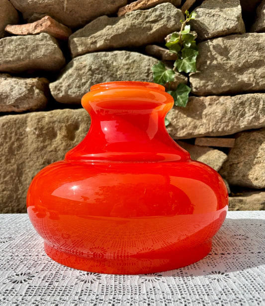 Abat jour opaline orange