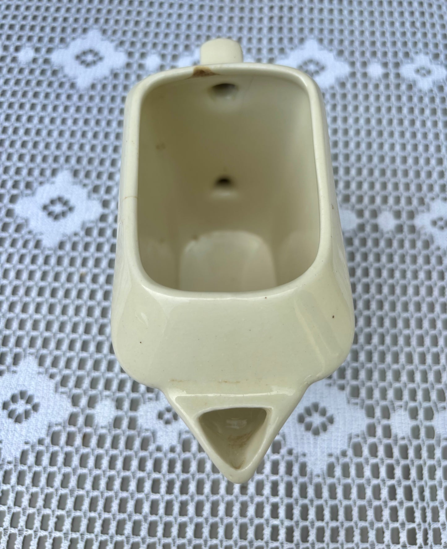 Pichet de bistrot en céramique blanc