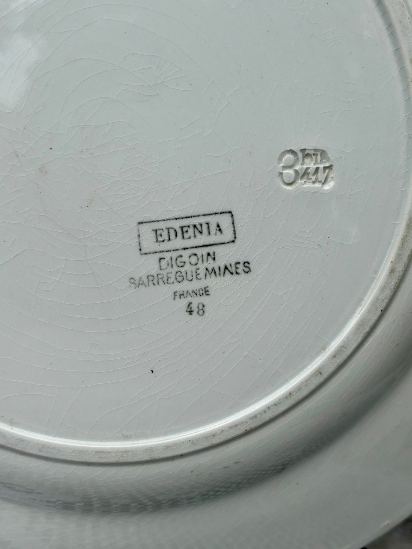 Plats Digoin Sarreguemines modèle Edenia