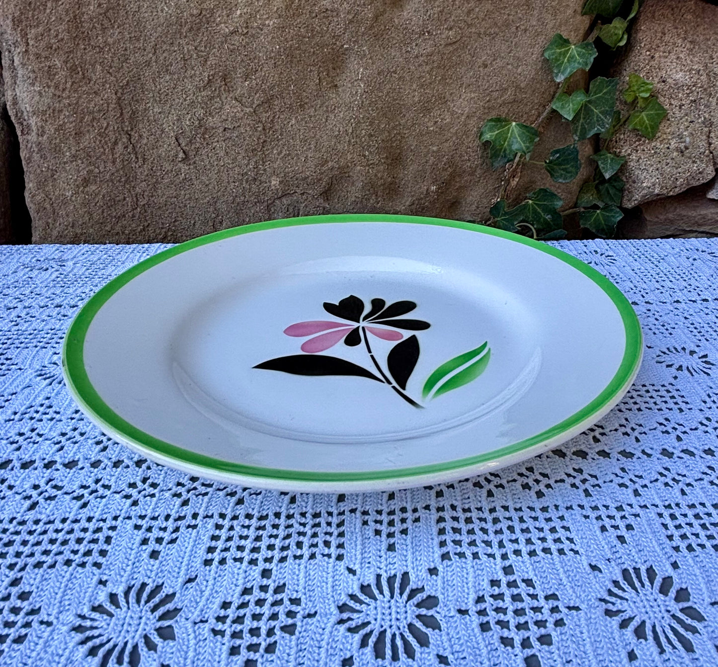 Assiette Digoin Sarreguemines modèle Rustique