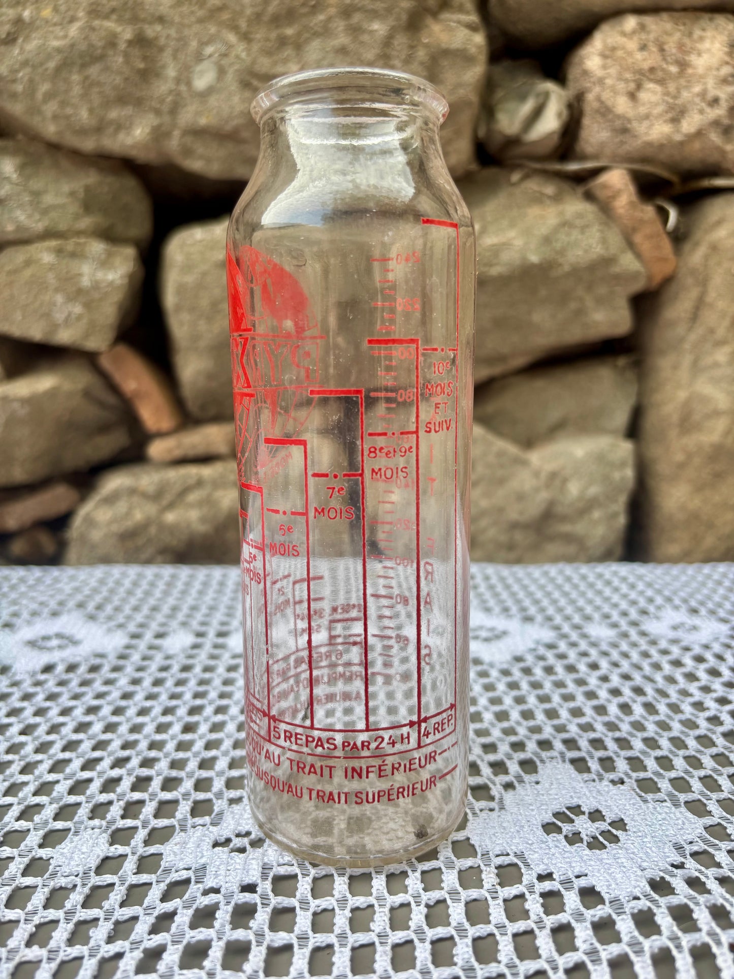 Biberon Pyrex vintage verre 1950 collection