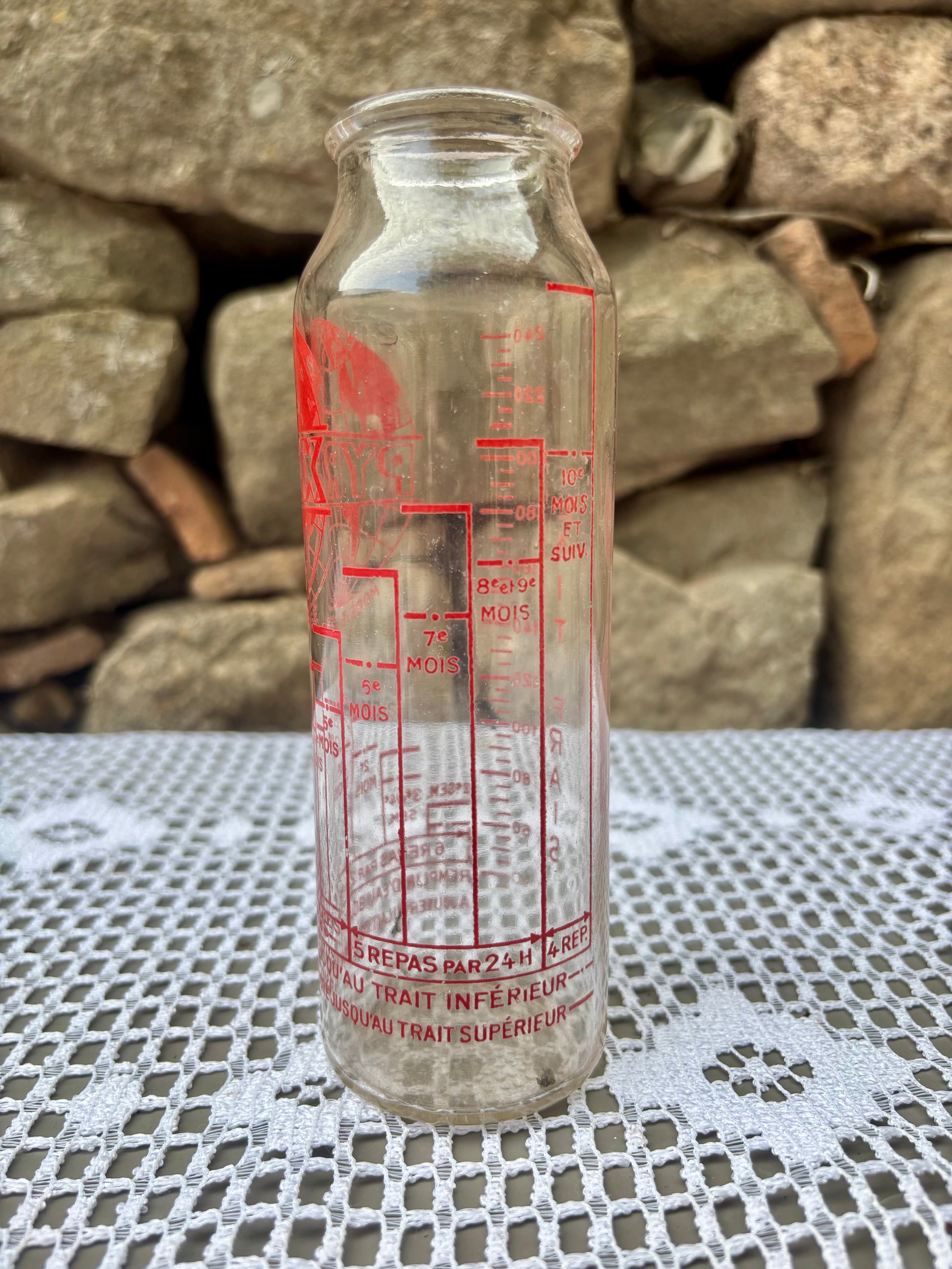 Biberon Pyrex vintage verre 1950 collection