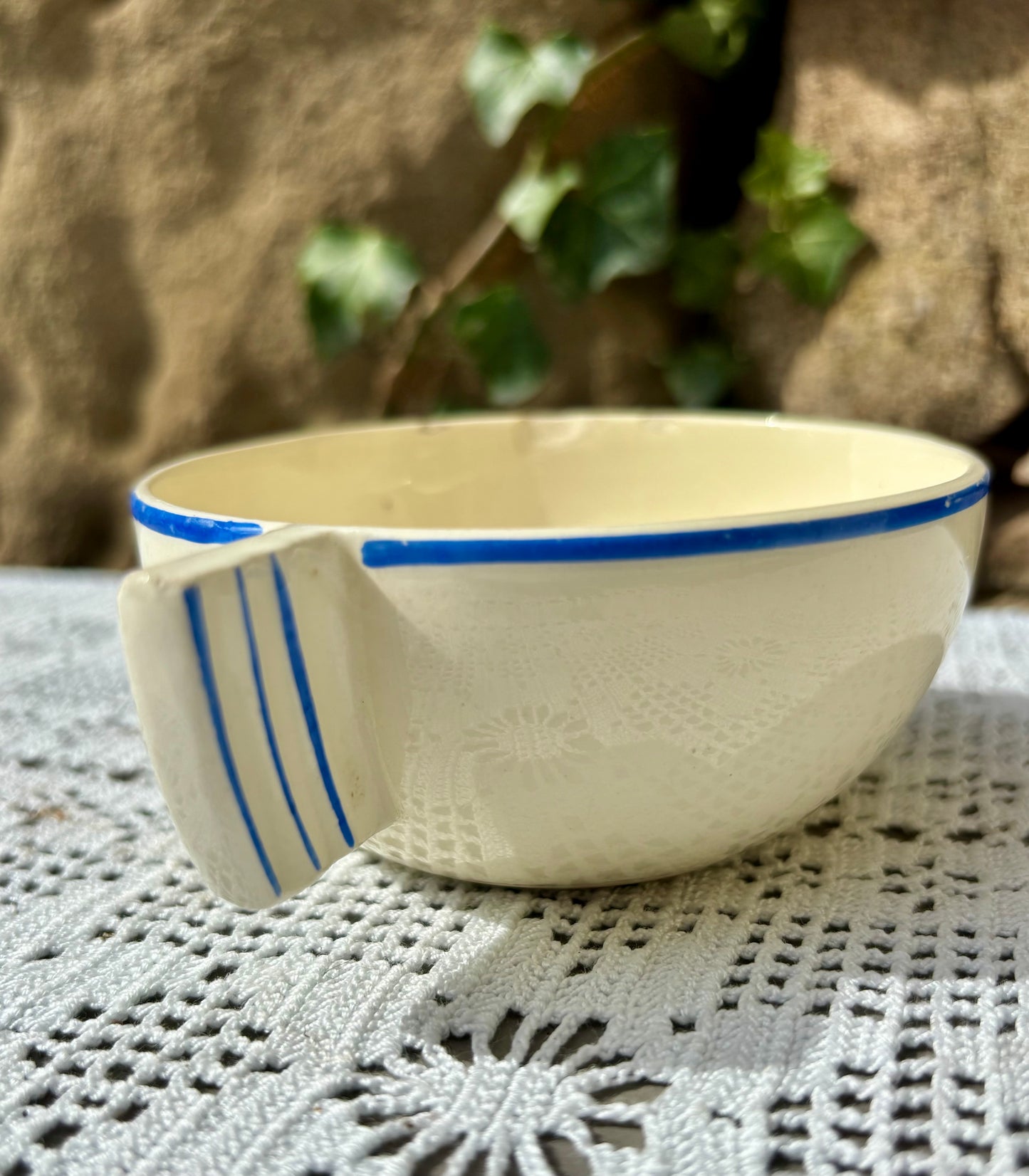 Tasse Badonviller décor ligne bleue
