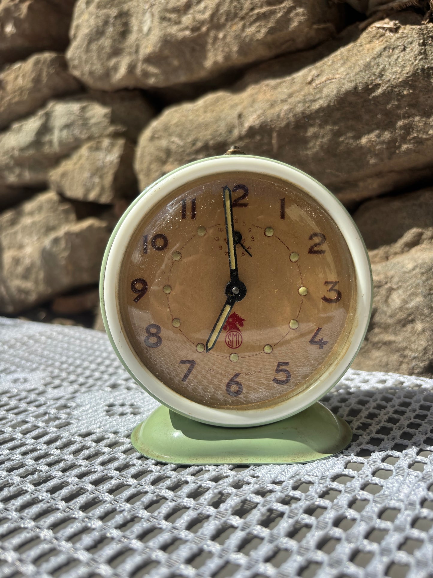 Réveil SMI métal laqué 50s