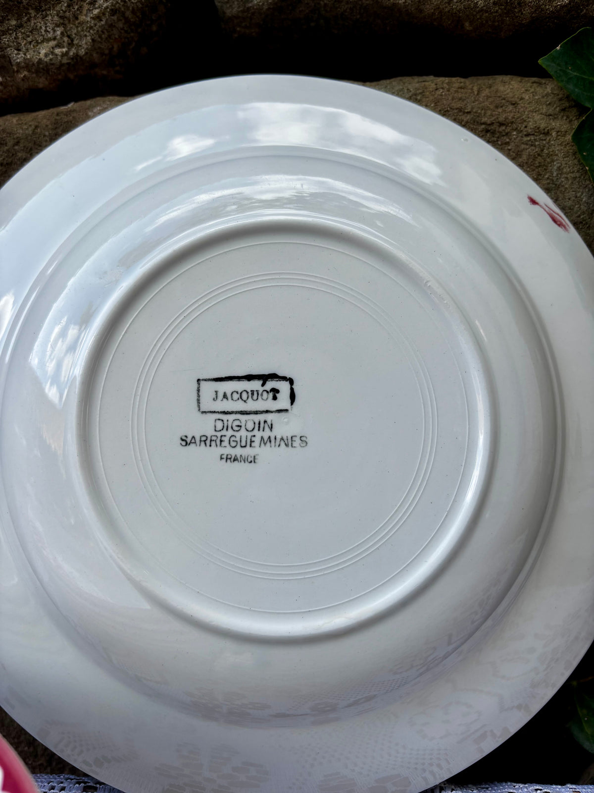 Assiettes creuses Digoin Sarreguemines modèle Jacquot
