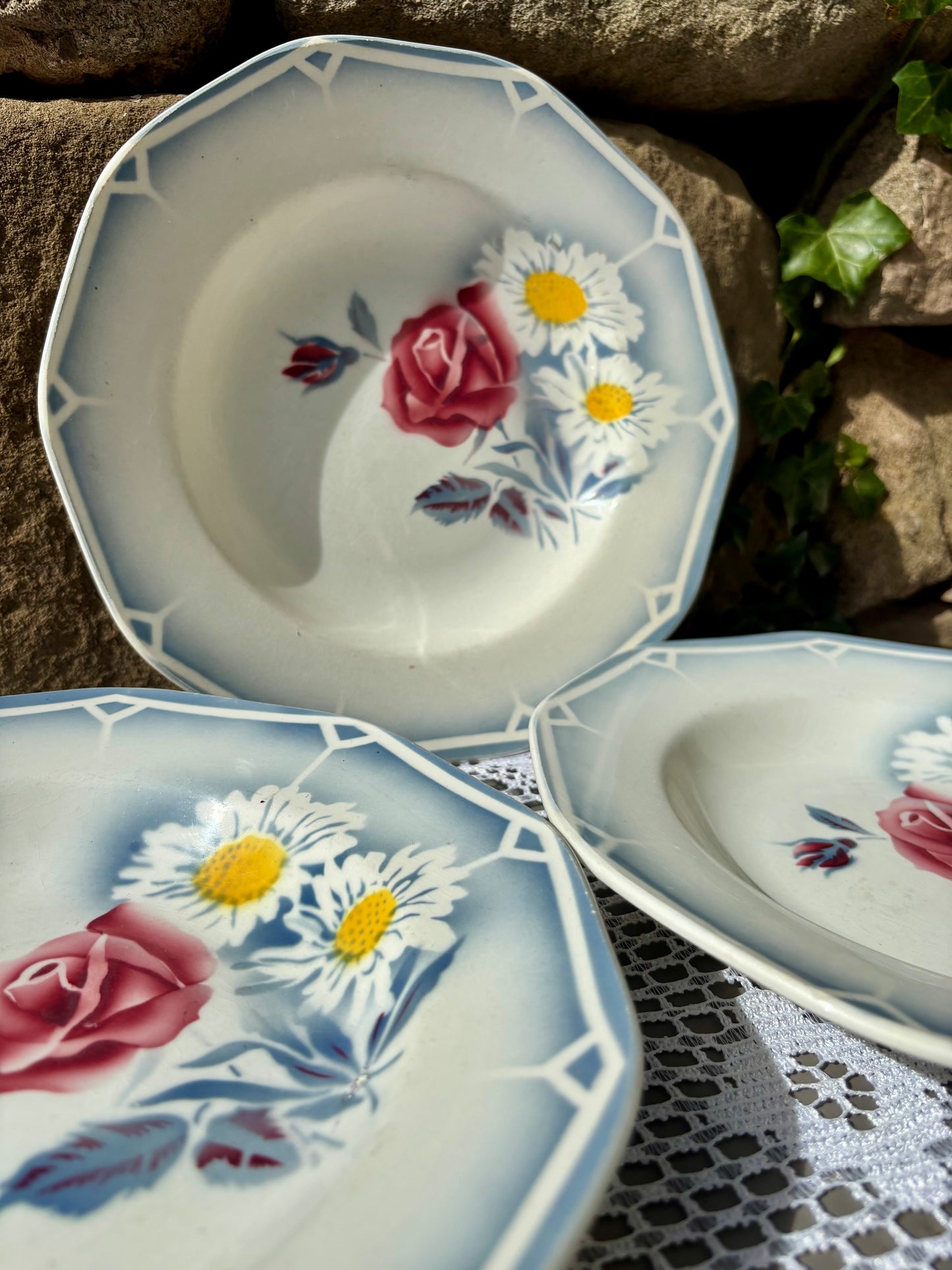 Assiettes Oscar Digoin Sarreguemines