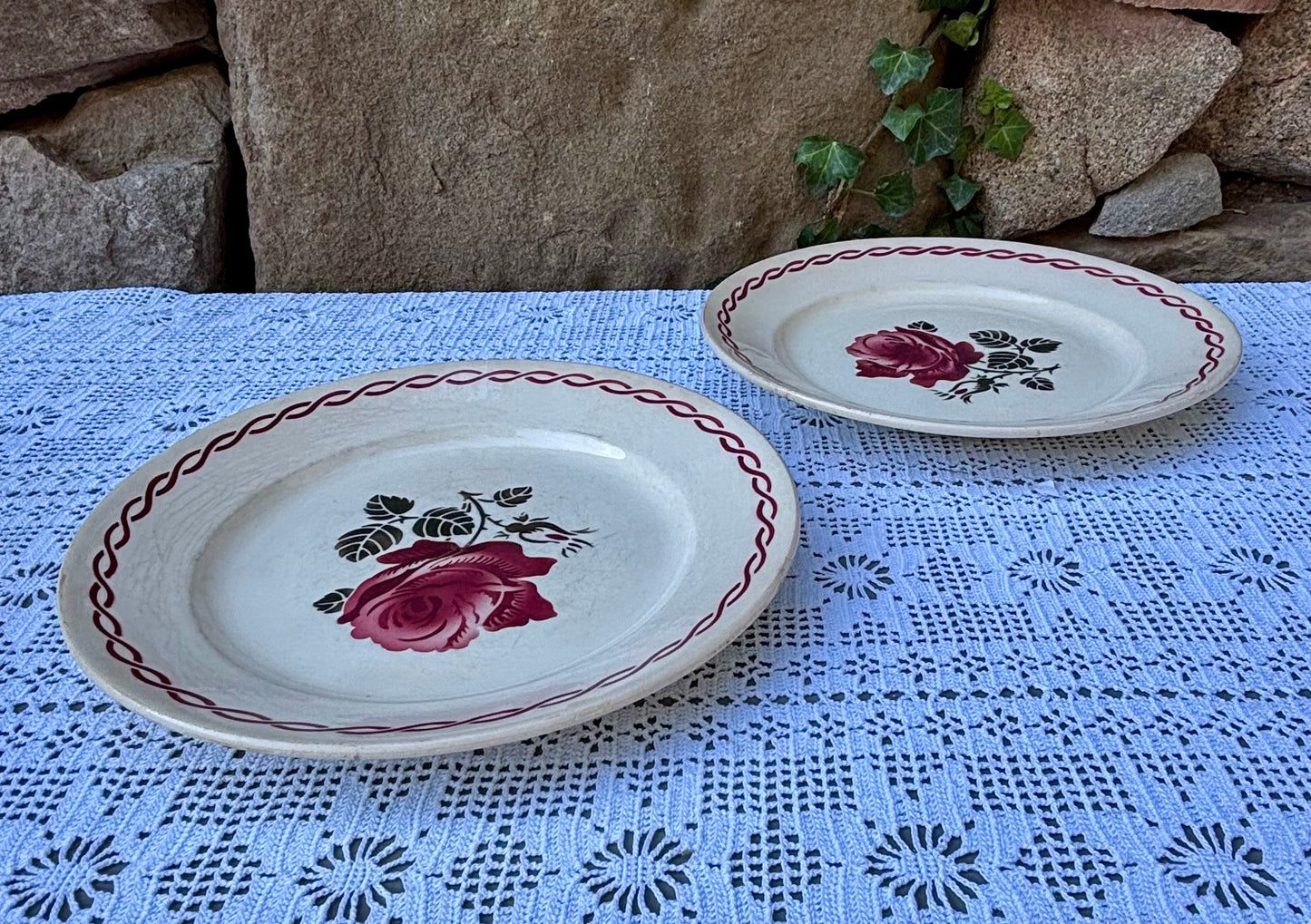 Assiettes Germaine Fenal Badonviller