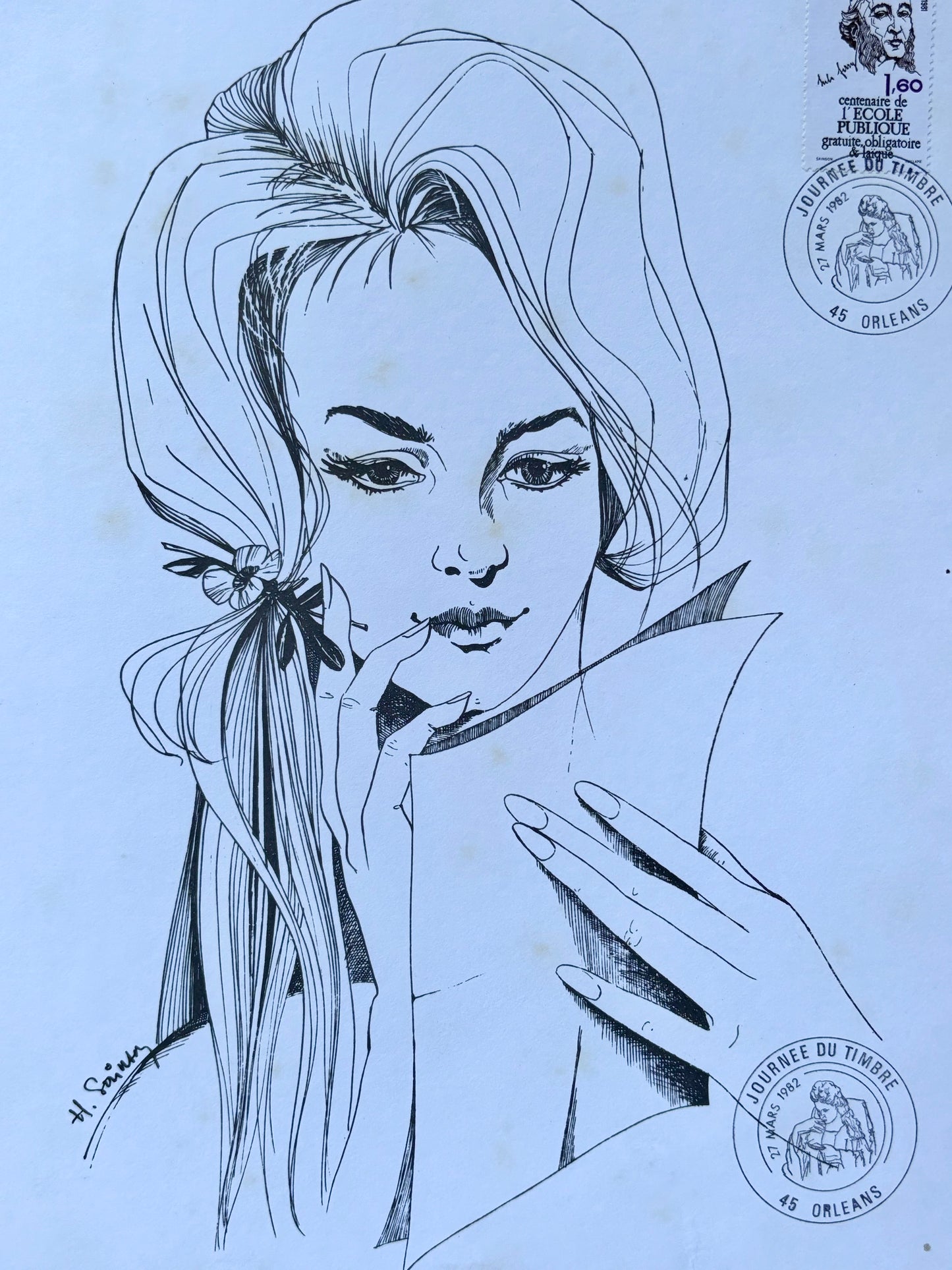 planche premier jour 1982 dessin