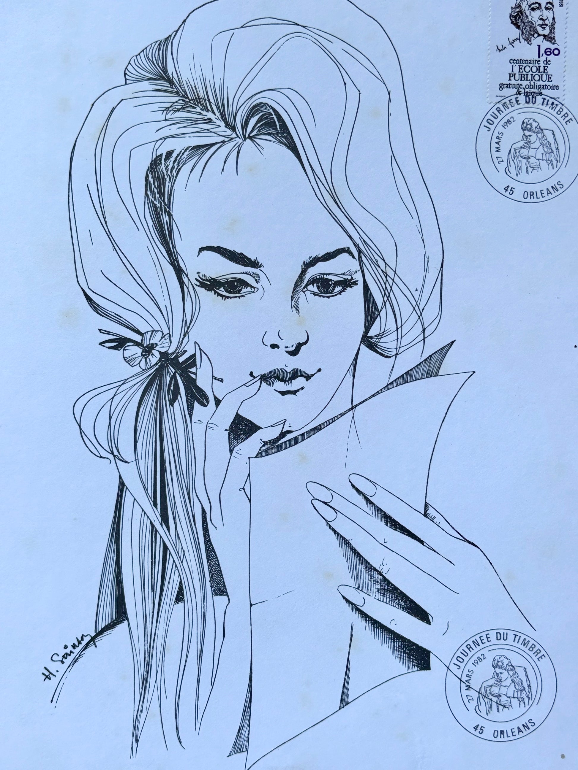planche premier jour 1982 dessin