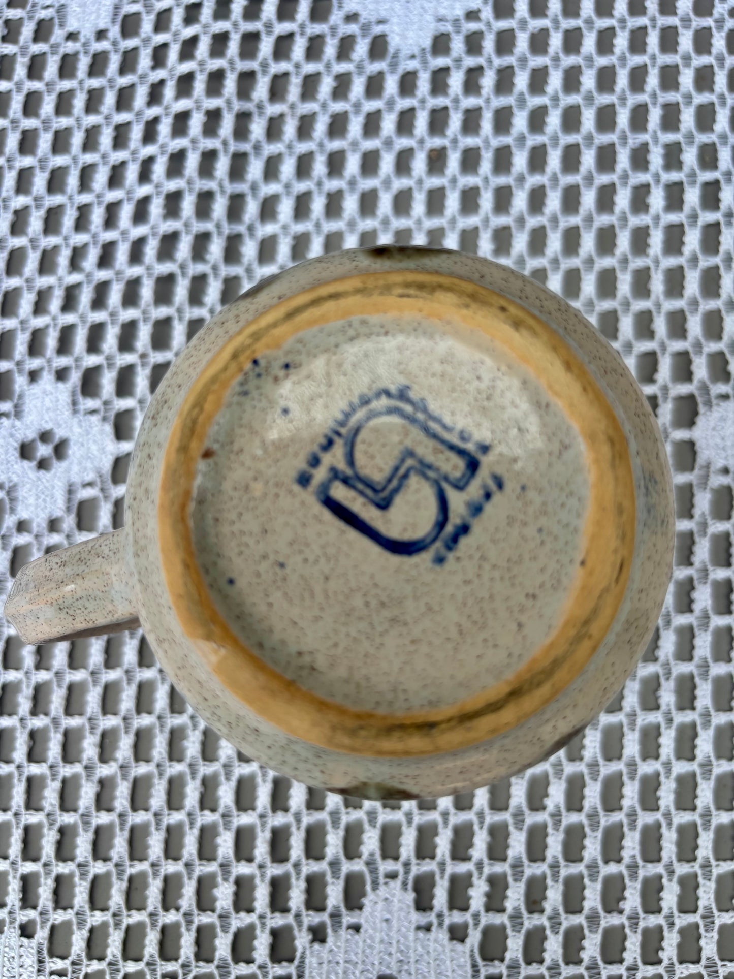 pot à lait sarreguemines fleurs signature