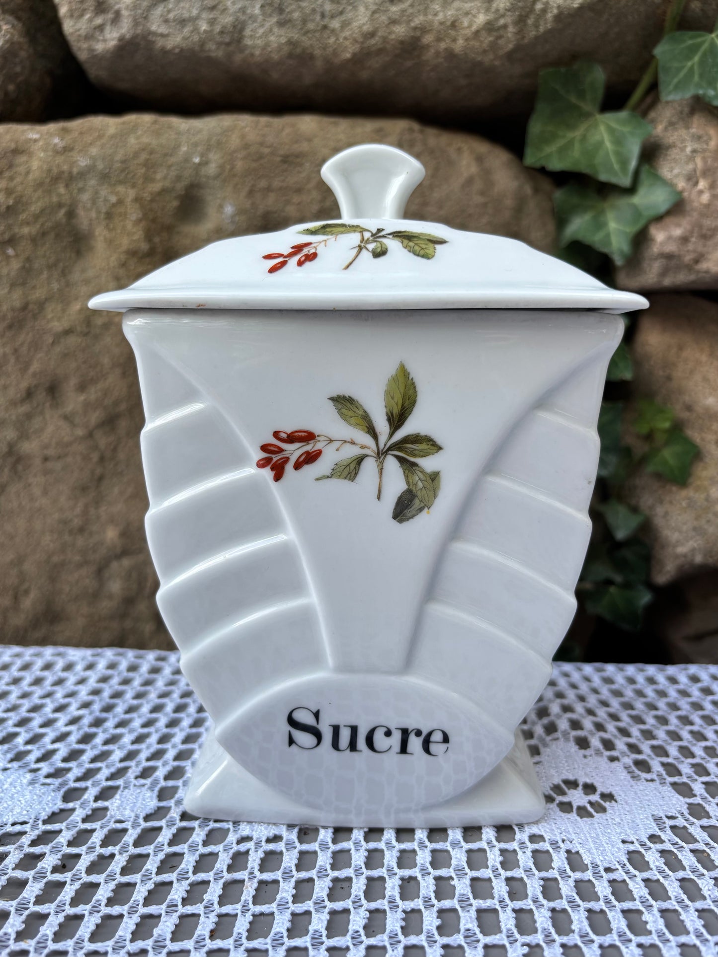 porcelaine fdchauvigny pot à sucre