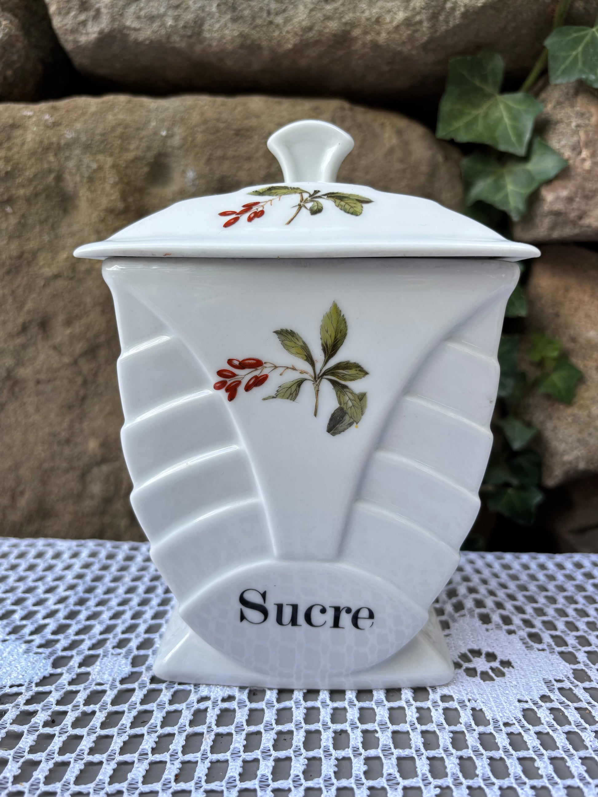 porcelaine fdchauvigny pot à sucre