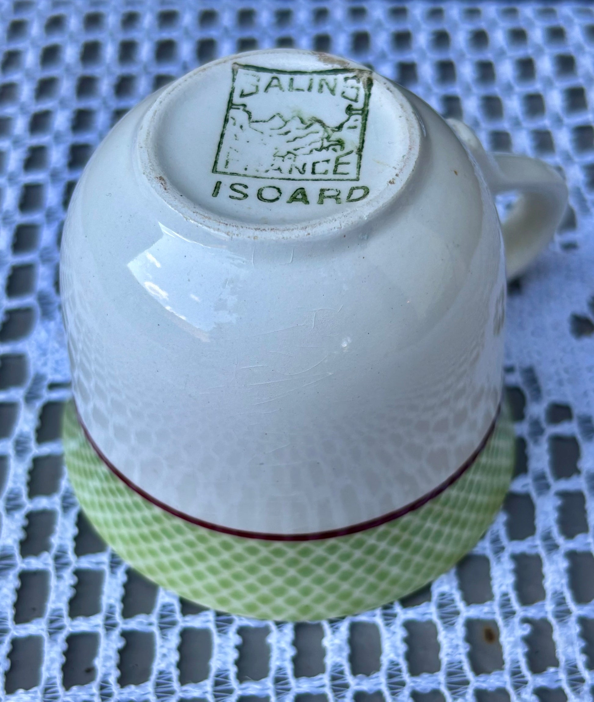 tasse salins isoard gauffre vert 1 signature manufacture