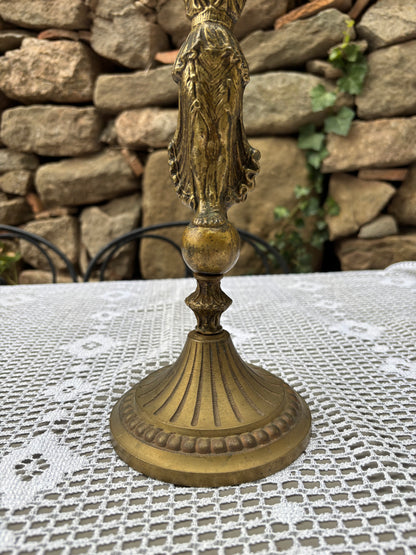 Pied lampe laiton 1930 1950 socle