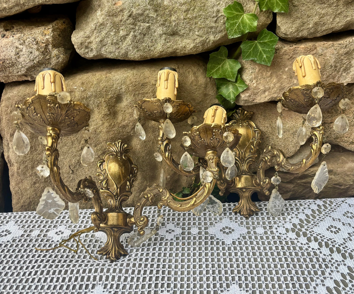 Appliques en bronze style Louis XVI