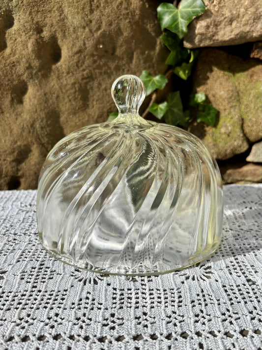Cloche en verre vintage 