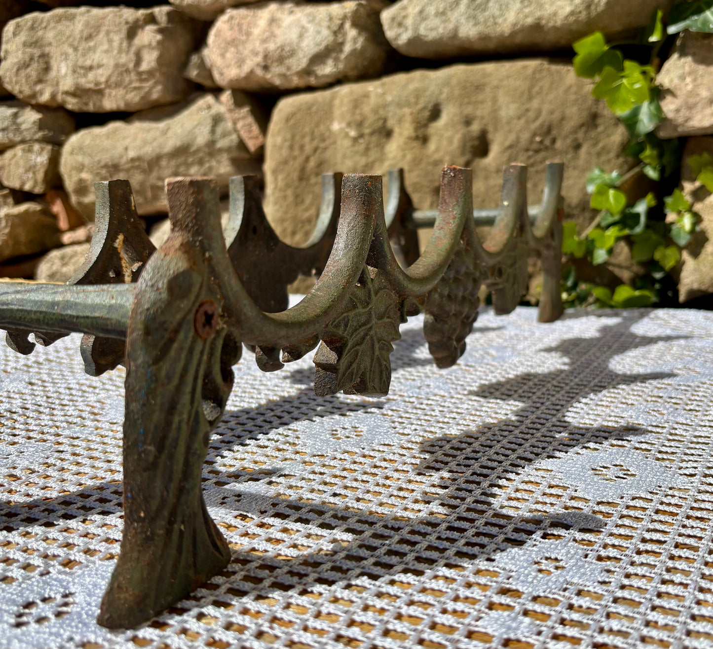 Porte bouteille fer forgé