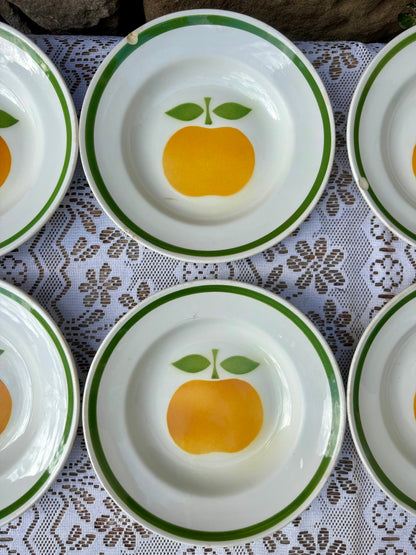 Assiettes creuses Moulin des Loups pommes