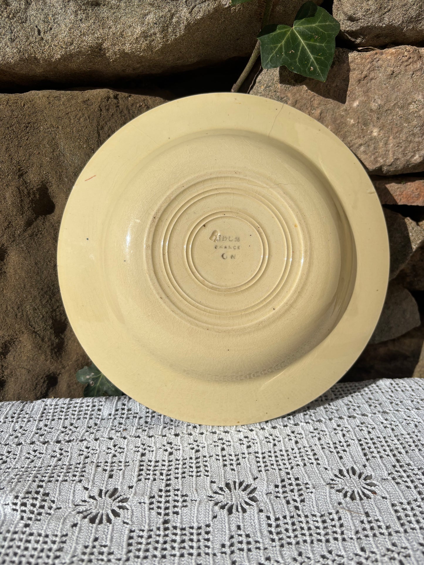 Assiette HBCM modèle Paradis