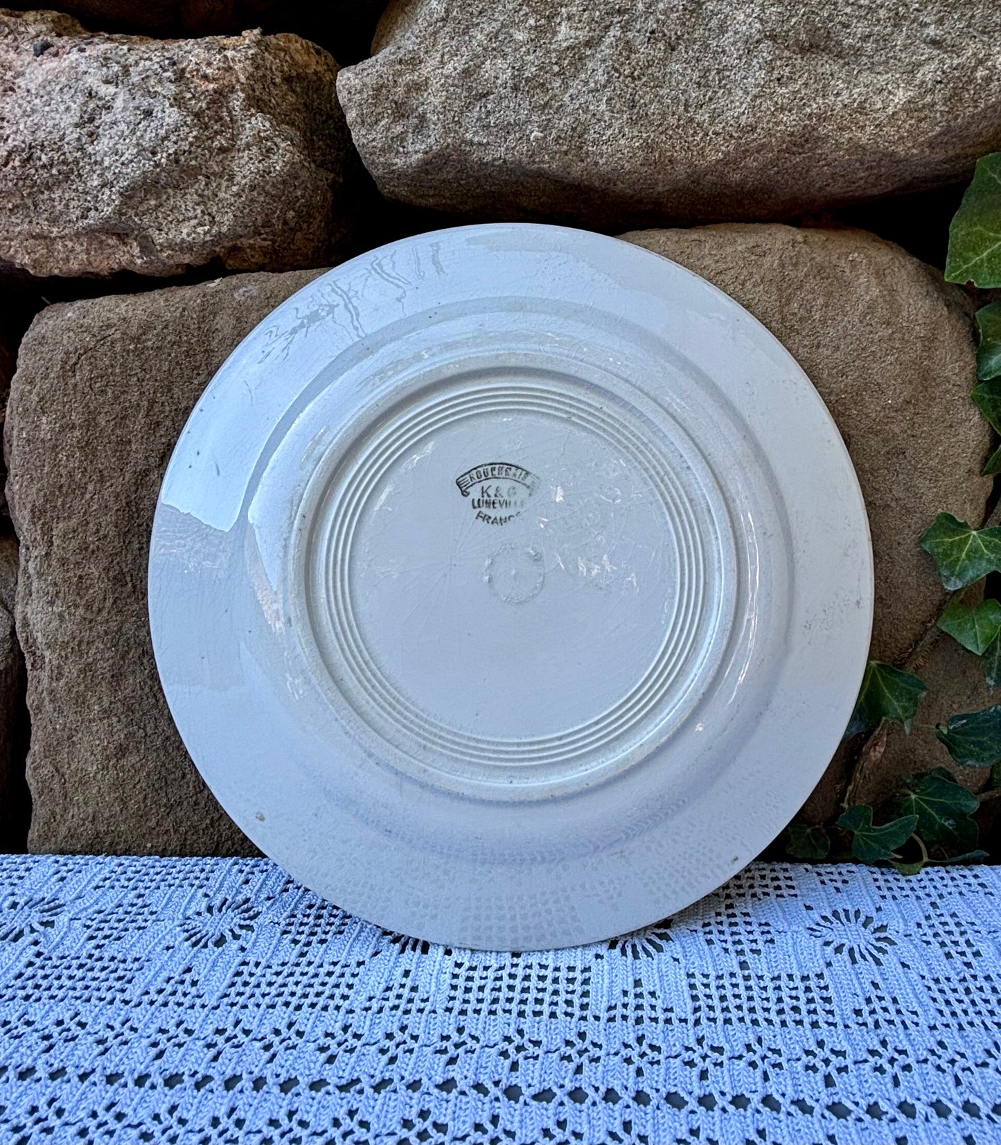 Assiette K&G Luneville modèle Rouennais