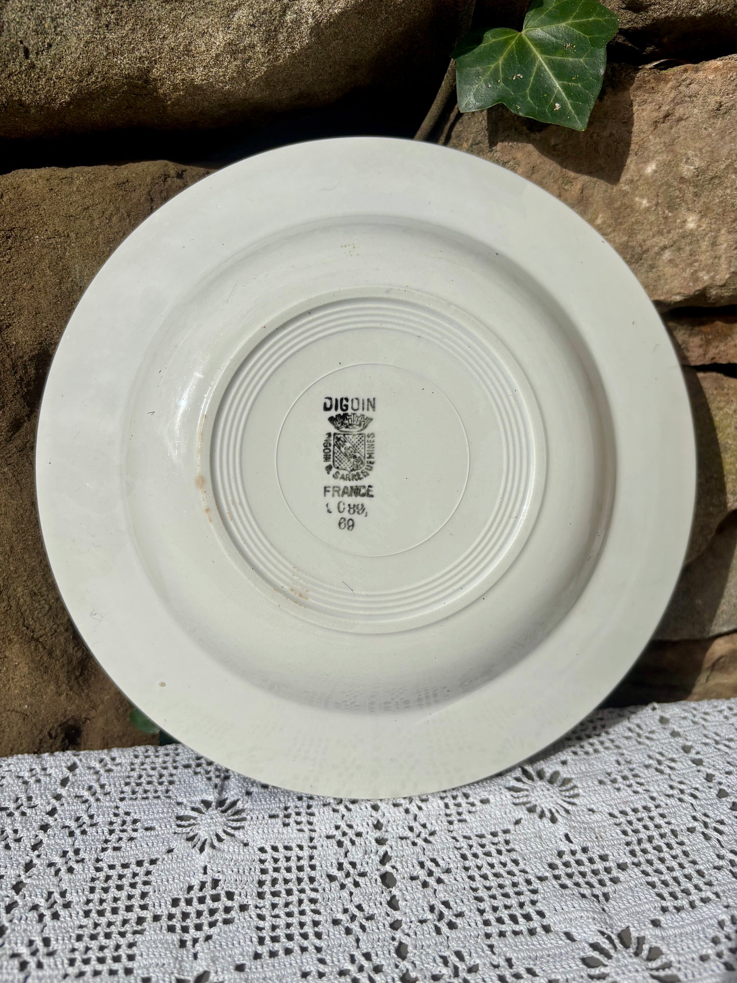 Assiette Digoin Sarreguemines