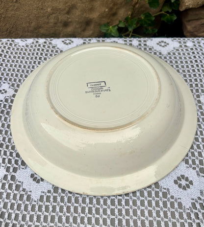 Plat Digoin Sarreguemines modèle Jacquot