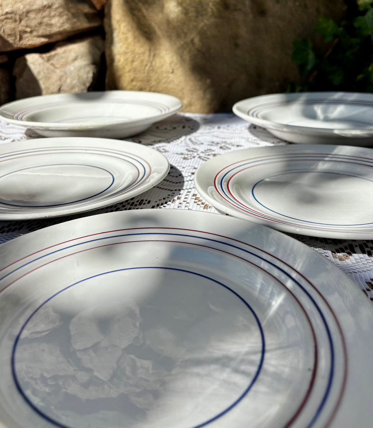 Assiettes Ceranord St Amand x5