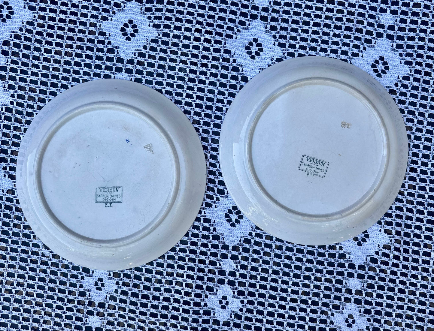 Sous tasses Digoin Modèle Verdun