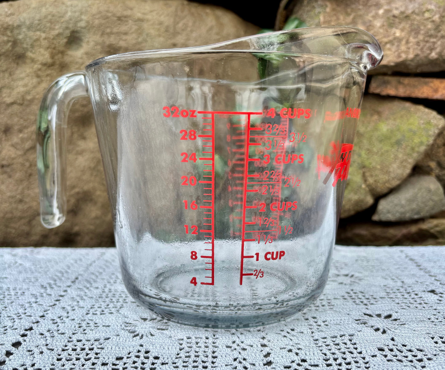 Tasse à mesurer vintage USA « Fire-King » Anchor Hocking