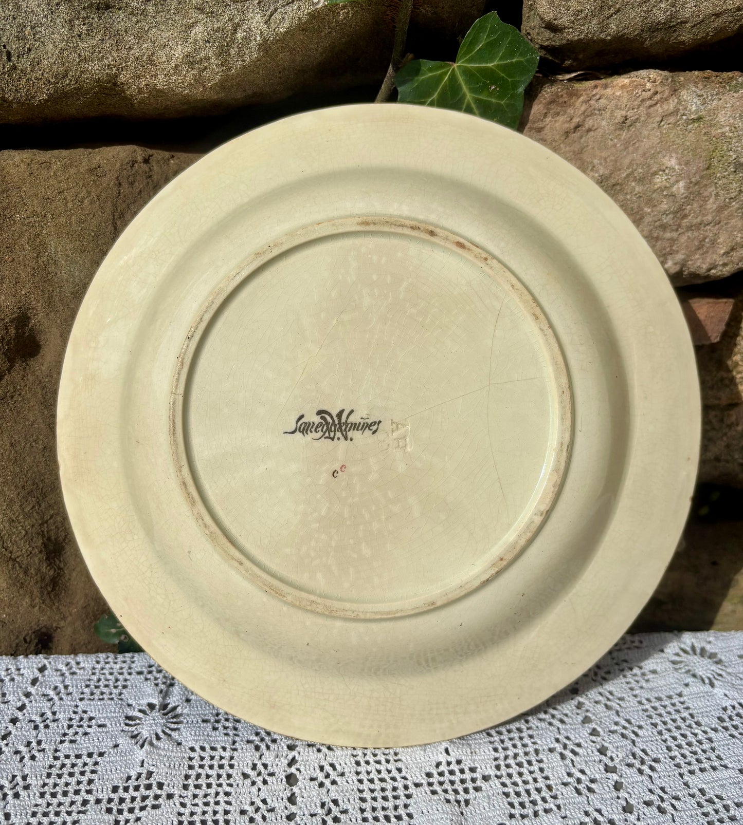 Assiette Sarreguemines modèle Louis XV