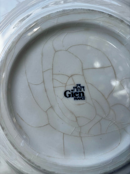 Assiettes Gien publicitaires sponsors JO 92 Barcelona x4