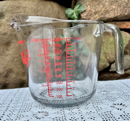 Tasse à mesurer vintage USA « Fire-King » Anchor Hocking