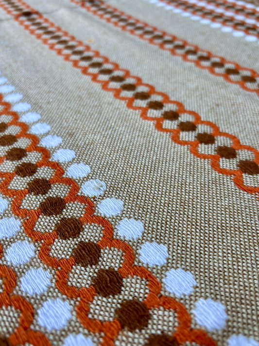 Chemin de table - tenture seventies