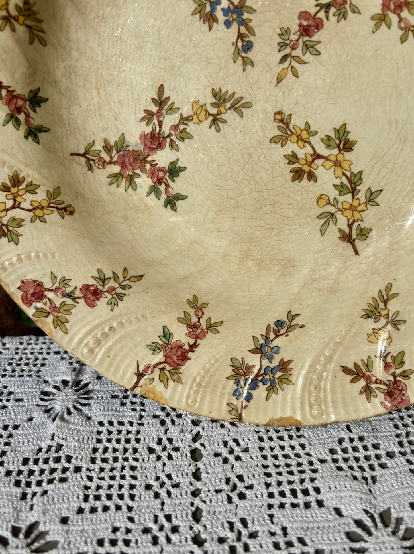 Assiette Sarreguemines modèle Louis XV