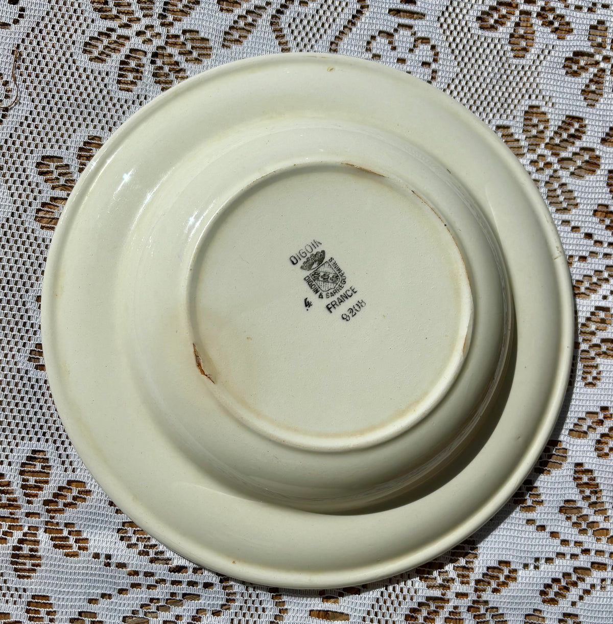 Assiettes creuses Digoin Sarreguemines x9