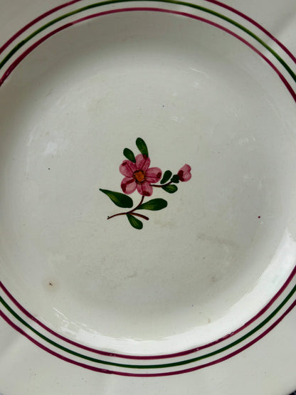 Décor floral Sarreguemines 1920-1950