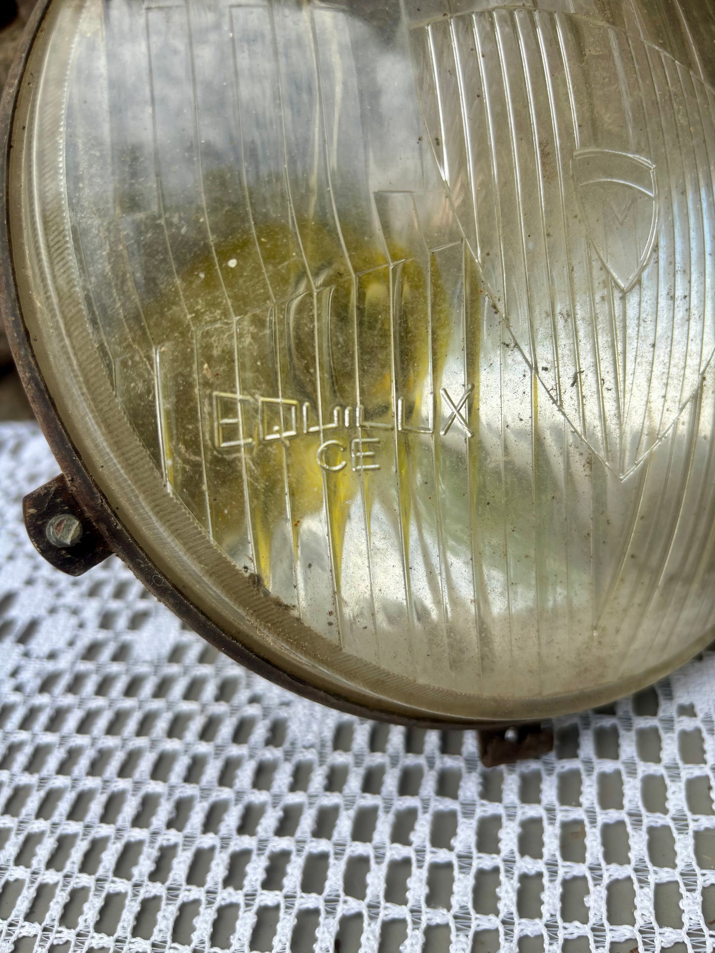 Phares blocs optiques auto Marchalj Equilux 1950 jaune