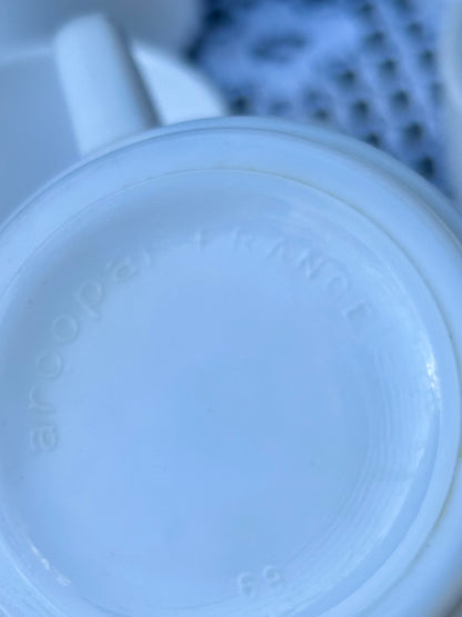 Tasses blanches Arcopal France