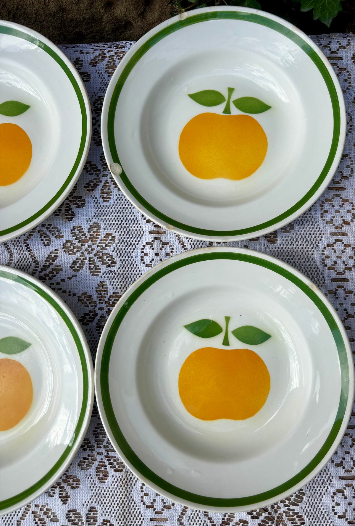 Assiettes creuses Moulin des Loups pommes