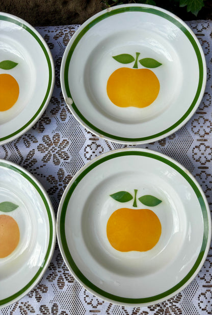 Assiettes creuses Moulin des Loups pommes