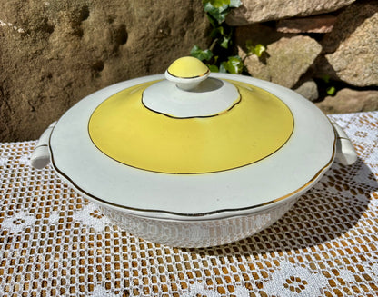 Soupière jaune K&G / Badonviller